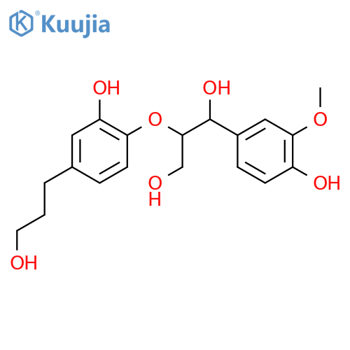 1,3-Propanediol,2-[2-hydroxy-4-(3-hydroxypropyl)phenoxy]-1-(4-hydroxy-3-methoxyphenyl)- (9CI) structure