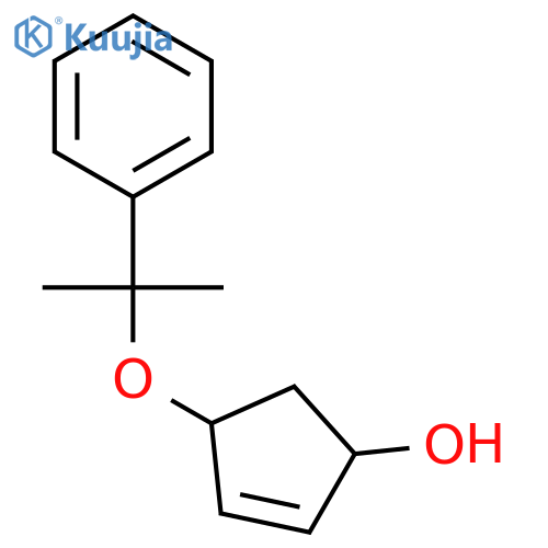 cis- and trans-4-cumyloxy-2-cyclopentenol structure