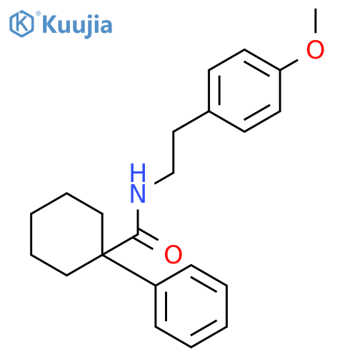 CYCLOHEXANECARBOXAMIDE, N-[2-(4-METHOXYPHENYL)ETHYL]-1-PHENYL- structure
