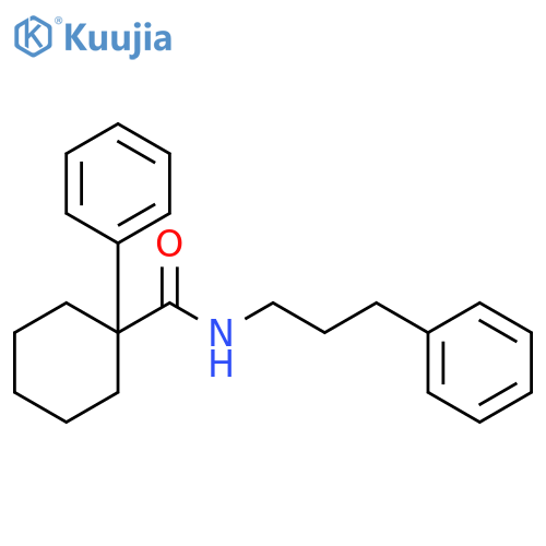 Cyclohexanecarboxamide, 1-phenyl-N-(3-phenylpropyl)- structure