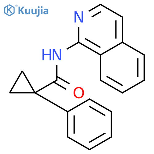 CYCLOPROPANECARBOXAMIDE, N-1-ISOQUINOLINYL-1-PHENYL- structure