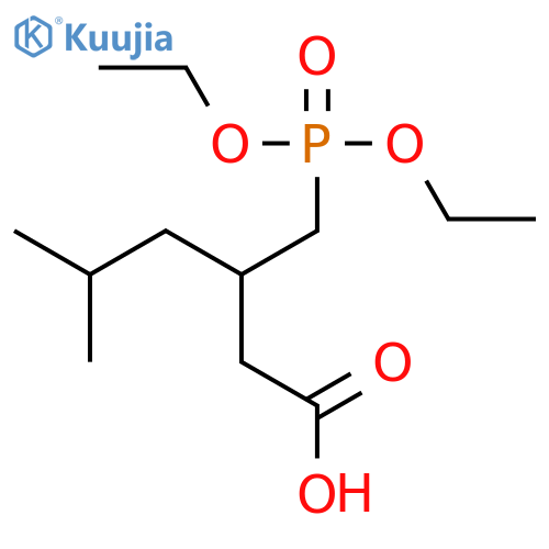 HEXANOIC ACID, 3-[(DIETHOXYPHOSPHINYL)METHYL]-5-METHYL- structure