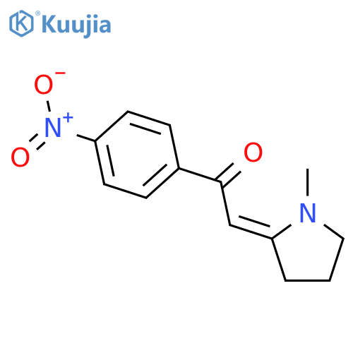Ethanone,2-(1-methyl-2-pyrrolidinylidene)-1-(4-nitrophenyl)- structure