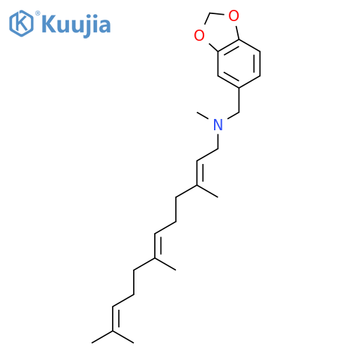 (2E,6E)-N-(1,3-benzodioxol-5-ylmethyl)-N,3,7,11-tetramethyldodeca-2,6,10-trien-1-amine structure