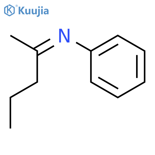 Benzenamine, N-(1-methylbutylidene)- structure