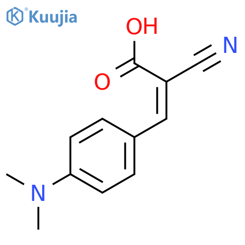 2-cyano-3-4-(dimethylamino)phenylprop-2-enoic Acid structure