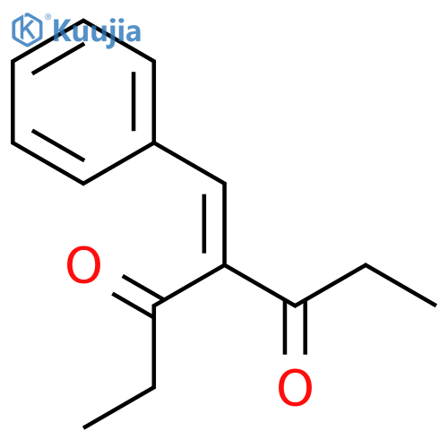 3,5-HEPTANEDIONE, 4-(PHENYLMETHYLENE)- structure