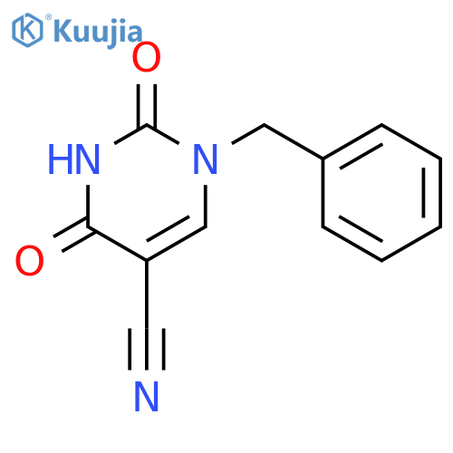 1-benzyl-2,4-dioxo-1,2,3,4-tetrahydropyrimidine-5-carbonitrile structure