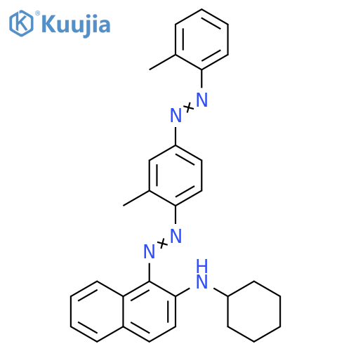 2-Naphthalenamine,N-cyclohexyl-1-[[2-methyl-4-[(2-methylphenyl)azo]phenyl]azo]- structure