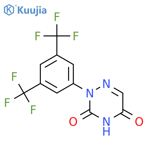 1,2,4-TRIAZINE-3,5(2H,4H)-DIONE, 2-[3,5-BIS(TRIFLUOROMETHYL)PHENYL]- structure