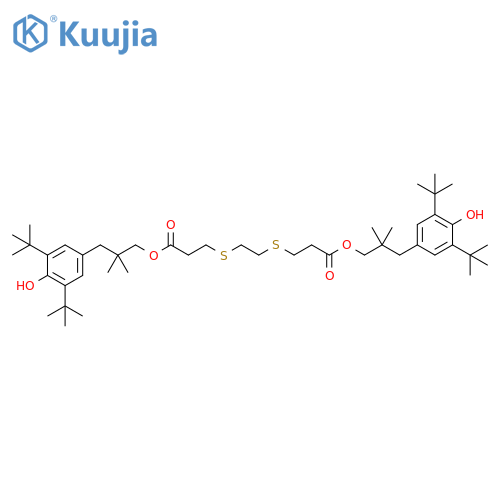 Propanoic acid, 3,3'-[1,2-ethanediylbis(thio)]bis-,bis[3-[3,5-bis(1,1-dimethylethyl)-4-hydroxyphenyl]-2,2-dimethylpropyl]ester structure