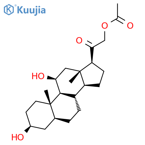 Pregnan-20-one, 21-(acetyloxy)-3,11-dihydroxy-, (3b,5a,11b)- structure