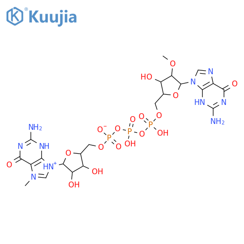 Guanosine5'-(tetrahydrogen triphosphate), 2'-O-methyl-, P''®5'-ester with 7-methylguanosine, inner salt (9CI) structure