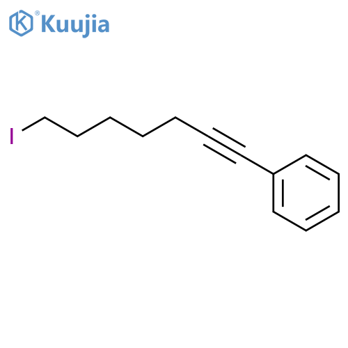 BENZENE, (7-IODO-1-HEPTYNYL)- structure