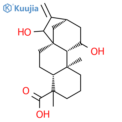 11,15-Dihydroxy-16-kauren-19-oic acid structure