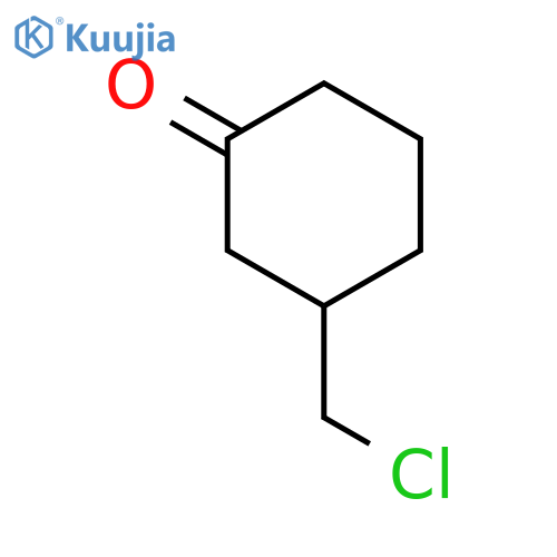 3-(chloromethyl)cyclohexan-1-one structure