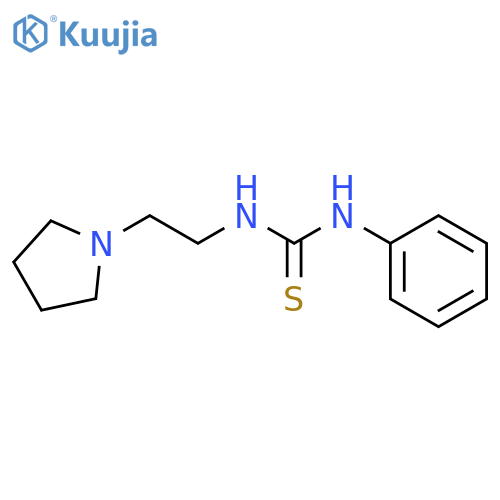 Thiourea,N-phenyl-N'-[2-(1-pyrrolidinyl)ethyl]- structure