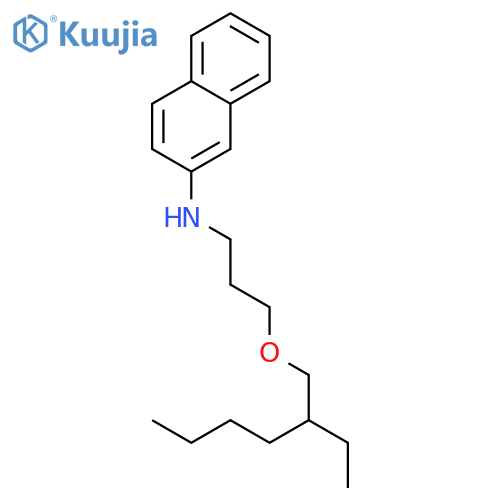 2-Naphthalenamine, N-[3-[(2-ethylhexyl)oxy]propyl]- structure