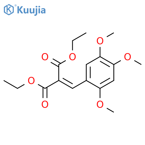PROPANEDIOIC ACID, [(2,4,5-TRIMETHOXYPHENYL)METHYLENE]-, DIETHYL ESTER structure