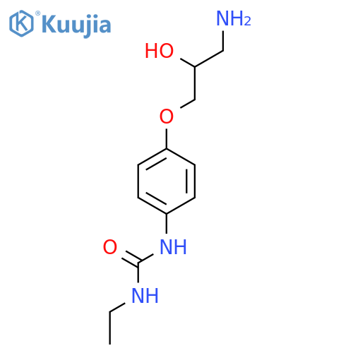Urea, N-[4-(3-amino-2-hydroxypropoxy)phenyl]-N'-ethyl- structure