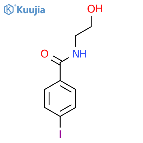 N-(2-Hydroxyethyl)-4-iodobenzamide structure