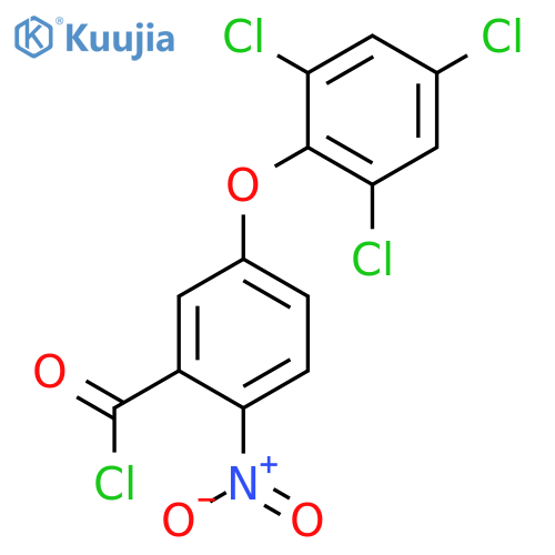 BENZOYL CHLORIDE, 2-NITRO-5-(2,4,6-TRICHLOROPHENOXY)- structure