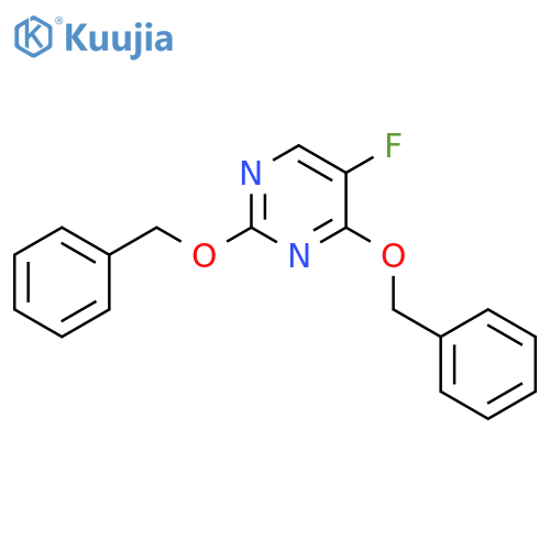 PYRIMIDINE, 5-FLUORO-2,4-BIS(PHENYLMETHOXY)- structure