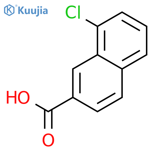 2-NAPHTHALENECARBOXYLIC ACID, 8-CHLORO- structure