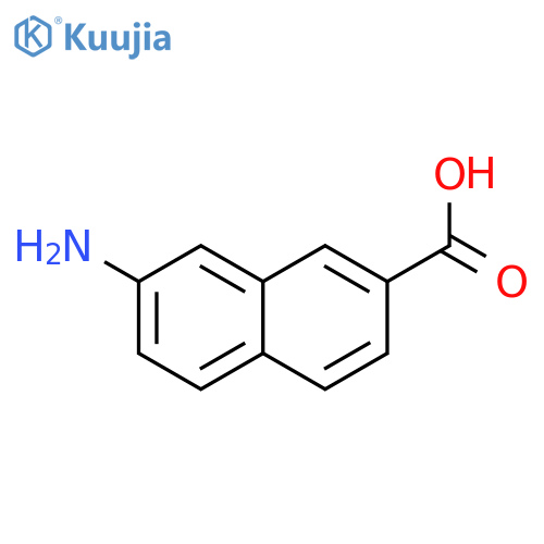 2-Naphthalenecarboxylic acid, 7-amino- structure