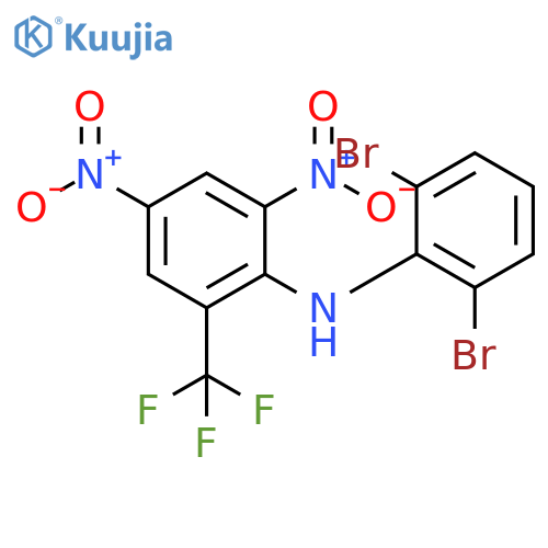 Benzenamine, N-(2,6-dibromophenyl)-2,4-dinitro-6-(trifluoromethyl)- structure