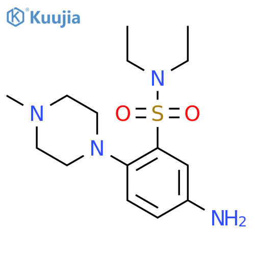 5-amino-N,N-diethyl-2-(4-methylpiperazin-1-yl)benzene-1-sulfonamide structure