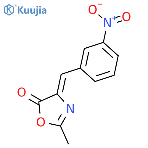 (4Z)-2-methyl-4-(3-nitrobenzylidene)-1,3-oxazol-5(4H)-one structure