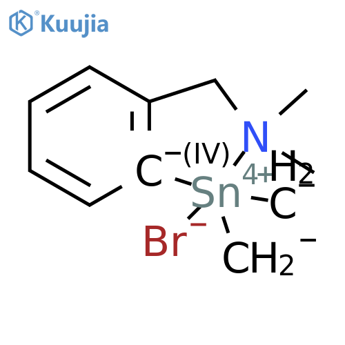 Tin, bromo[2-[(dimethylamino-κN)methyl]phenyl-κC]dimethyl-, (TB-5-12)- structure