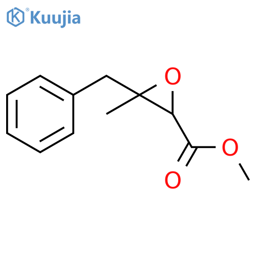 2-Oxiranecarboxylic acid, 3-methyl-3-(phenylmethyl)-, methyl ester structure