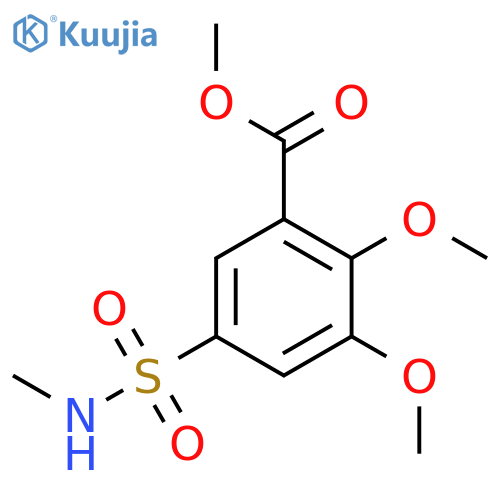 Benzoic acid,2,3-dimethoxy-5-[(methylamino)sulfonyl]-, methyl ester structure