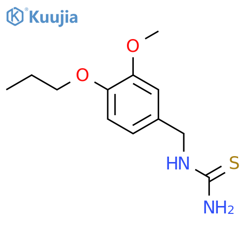 Thiourea,N-[(3-methoxy-4-propoxyphenyl)methyl]- structure