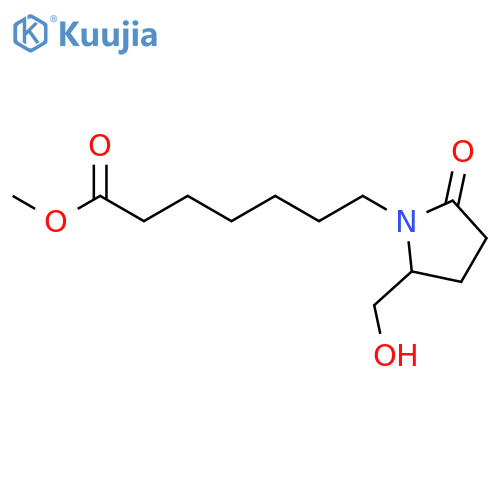 1-Pyrrolidineheptanoic acid, 2-(hydroxymethyl)-5-oxo-, methyl ester structure