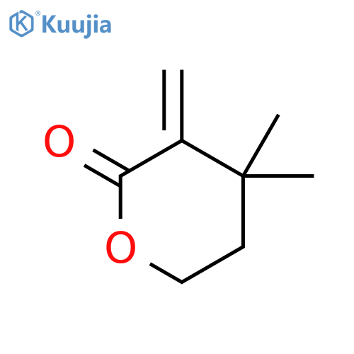 4,4-dimethyl-3-methylideneoxan-2-one structure