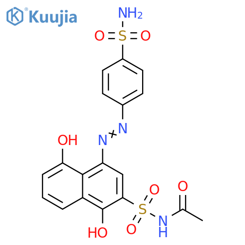 Acetamide,N-[[4-[[4-(aminosulfonyl)phenyl]azo]-1,5-dihydroxy-2-naphthalenyl]sulfonyl]- structure