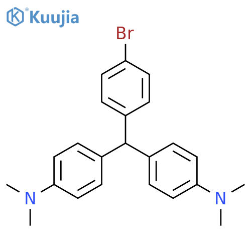 Benzenamine, 4,4'-[(4-bromophenyl)methylene]bis[N,N-dimethyl- structure