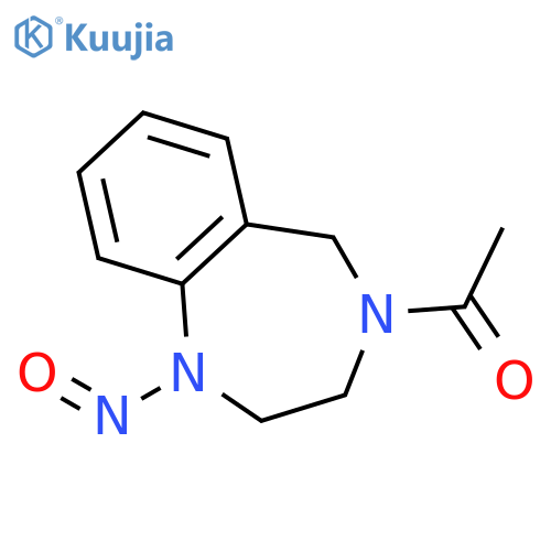 1H-1,4-Benzodiazepine, 4-acetyl-2,3,4,5-tetrahydro-1-nitroso- structure