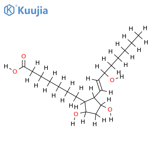 (15S)-9alpha,11alpha,15-trihydroxy-prost-13t-en-1-oic acid structure