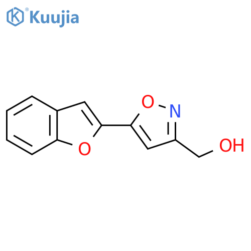 5-(1-benzofuran-2-yl)-1,2-oxazol-3-ylmethanol structure