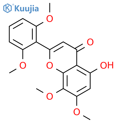 2-(2,6-dimethoxy-phenyl)-5-hydroxy-7,8-dimethoxy-chromen-4-one structure