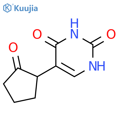 2,4(1H,3H)-PYRIMIDINEDIONE, 5-(2-OXOCYCLOPENTYL)- structure