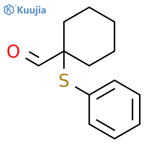 Cyclohexanecarboxaldehyde, 1-(phenylthio)- structure