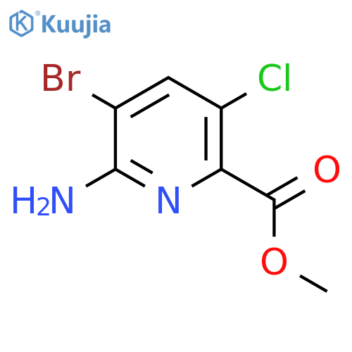 Methyl 6-amino-5-bromo-3-chloropyridine-2-carboxylate structure