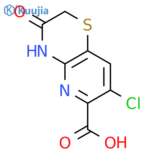 7-Chloro-3-oxo-3,4-dihydro-2H-pyrido-3,2-b1,4thiazine-6-carboxylic acid structure