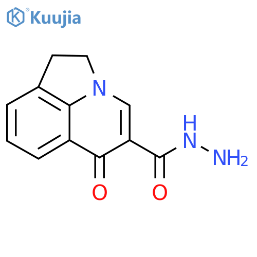 6-Oxo-1,2-dihydro-6H-pyrrolo3,2,1-ijquinoline-5-carbohydrazide structure