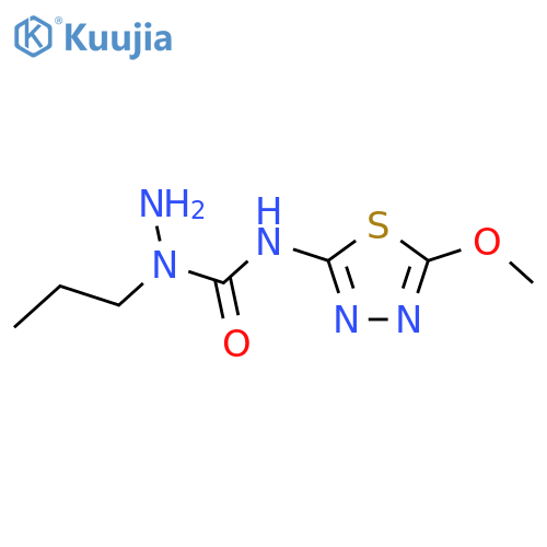 Hydrazinecarboxamide, N-(5-methoxy-1,3,4-thiadiazol-2-yl)-1-propyl- structure